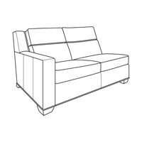Leatherstone Motion Compatible LAF Love Seat