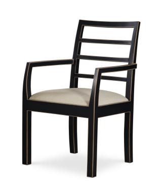 Dara Arm Chair - Black & Gold