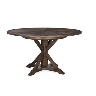 Collin 54" Round Dining Table - Brown Rustic