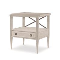 William Nightstand - White Rustic