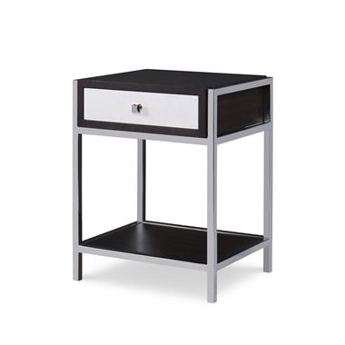 Aria Nightstand - Brownstone/Oxford White