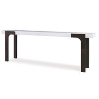 Aria Console Table - Brownstone/Oxford White