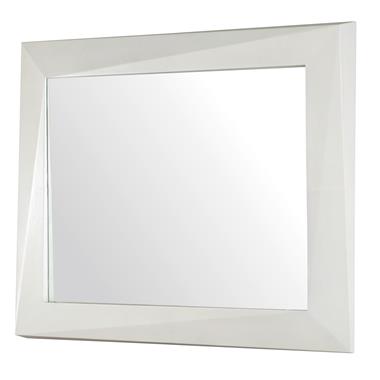 Faceted Mirror - Light Parchment