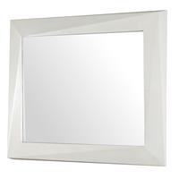 Faceted Mirror - Faux Light Parchment