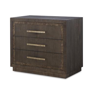 Monterey Three Drawer Nightstand - Hawthorne Dark