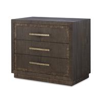 Monterey Three Drawer Nightstand - Hawthorne Dark