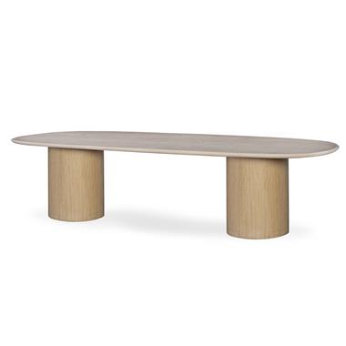 Erosion Dining Table - Round Bases - Sahara
