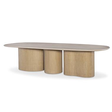 Erosion Dining Table - Round/Kidney Bases - Sahara