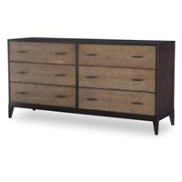 Details Six Drawer Low Dresser