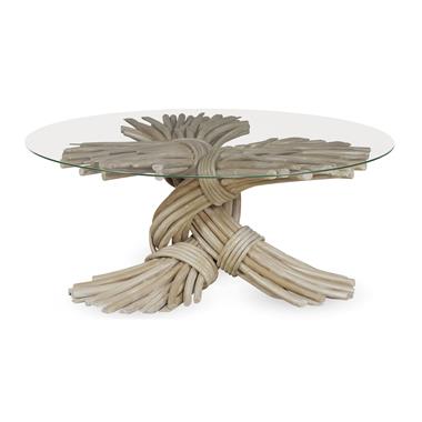 Braided Knot Cocktail Table - Limewash