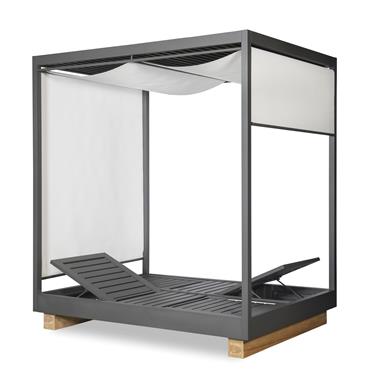 Poolside Aluminum Cabana With Shade