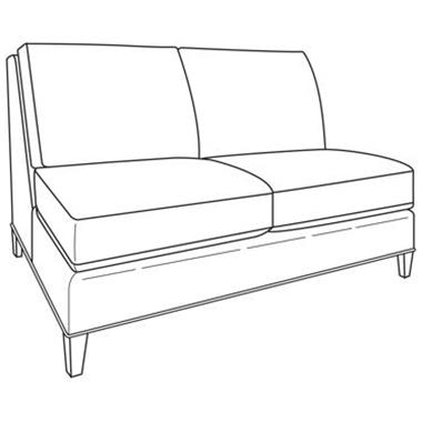 Jordan Armless Love Seat