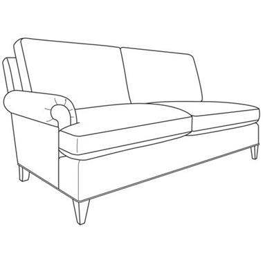 Hartford LAF Love Seat