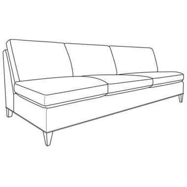 Hartford Armless Sofa