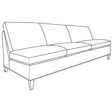 Logan Armless Sofa