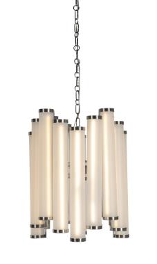 Torel Circular Chandelier - Soft Nickel