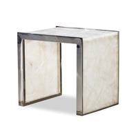 Samantha Glassy Quartz Lamp Table