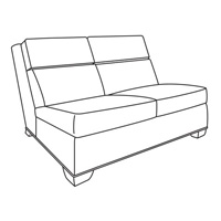 Cornerstone Motion Compatible Armless Love Seat