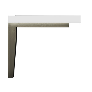 Metal Leg -<br>Hammered Silver