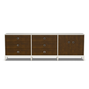 Six Drawer Two Door Credenza