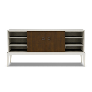 Details Two Door Tall Media Console