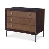 Details Three Drawer Large Nightstand