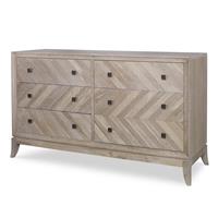 Details Six Drawer Low Dresser