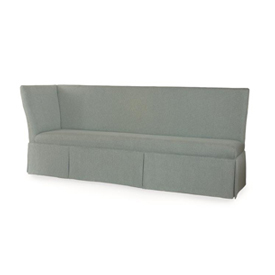 Layla 49" to 65" Skirted LAF Corner Banquette