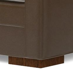 Fluted Wide Block Foot