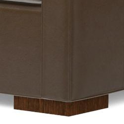 Fluted Wide Block Foot