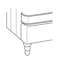Maple Spool leg