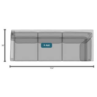Leatherstone Sectional LR-7600 36" Depth