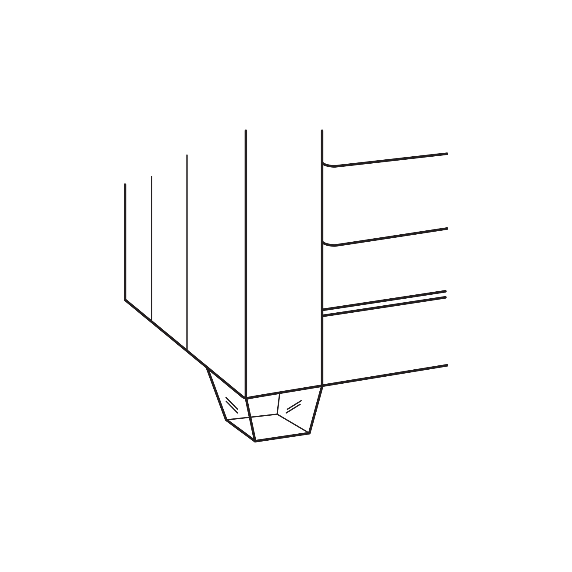 Uph w/ Border Acrylic Square Foot