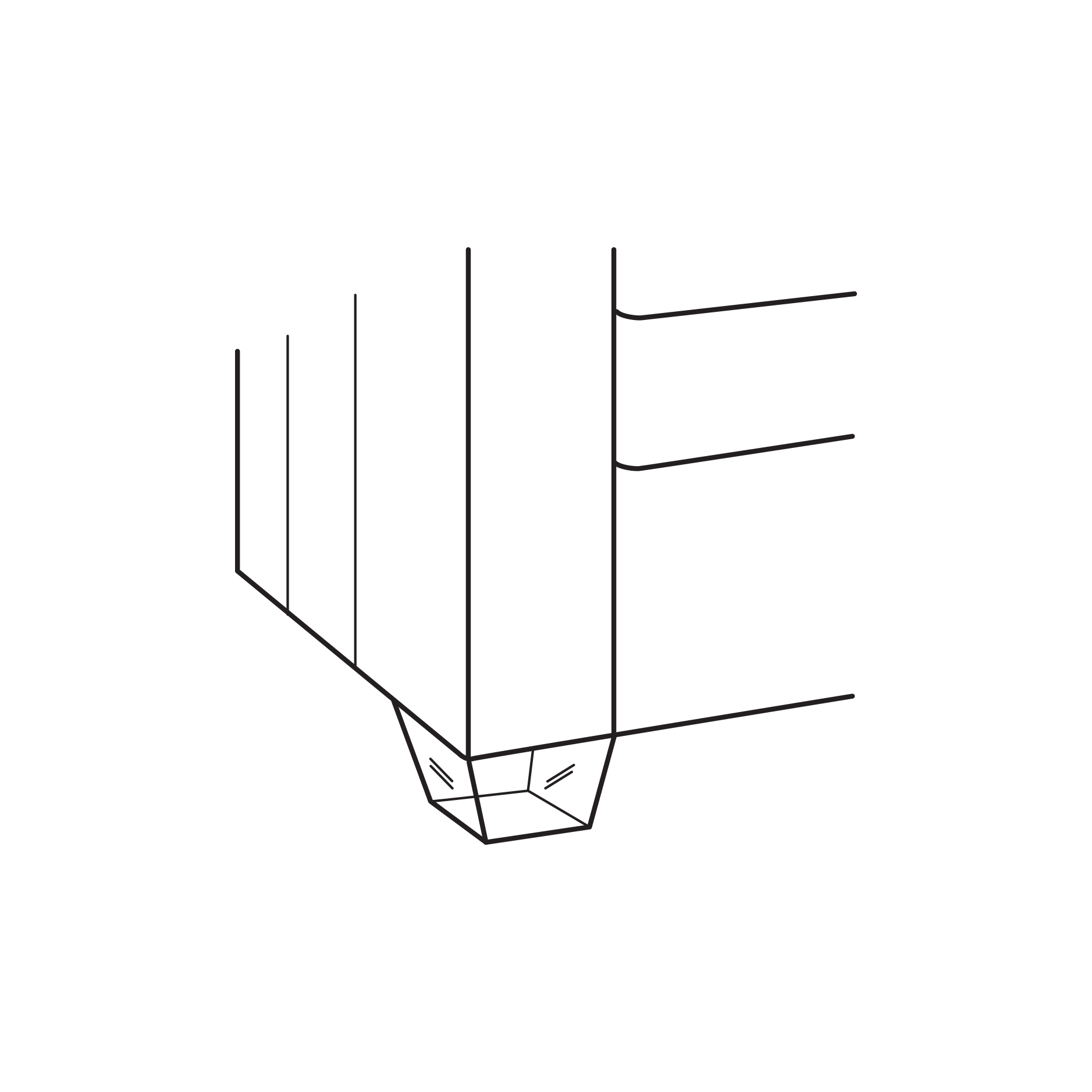 Uph No Border Acrylic Square Foot