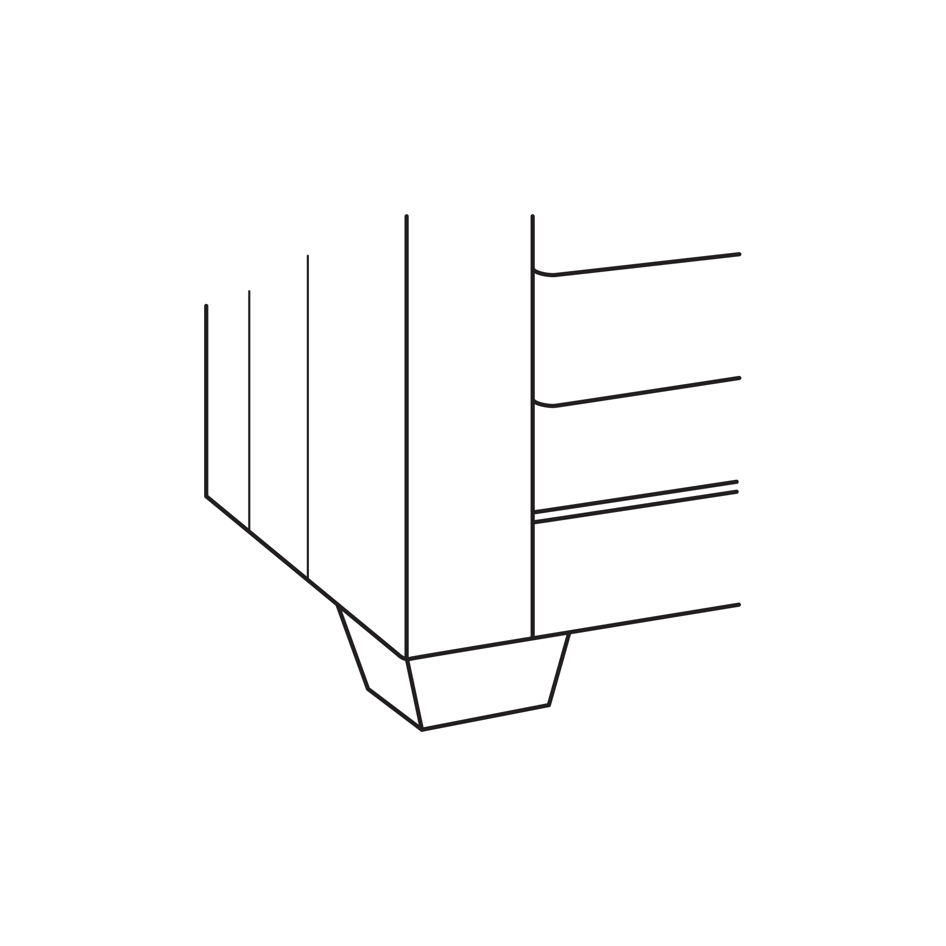 Uph w/ Border Square Taper Foot