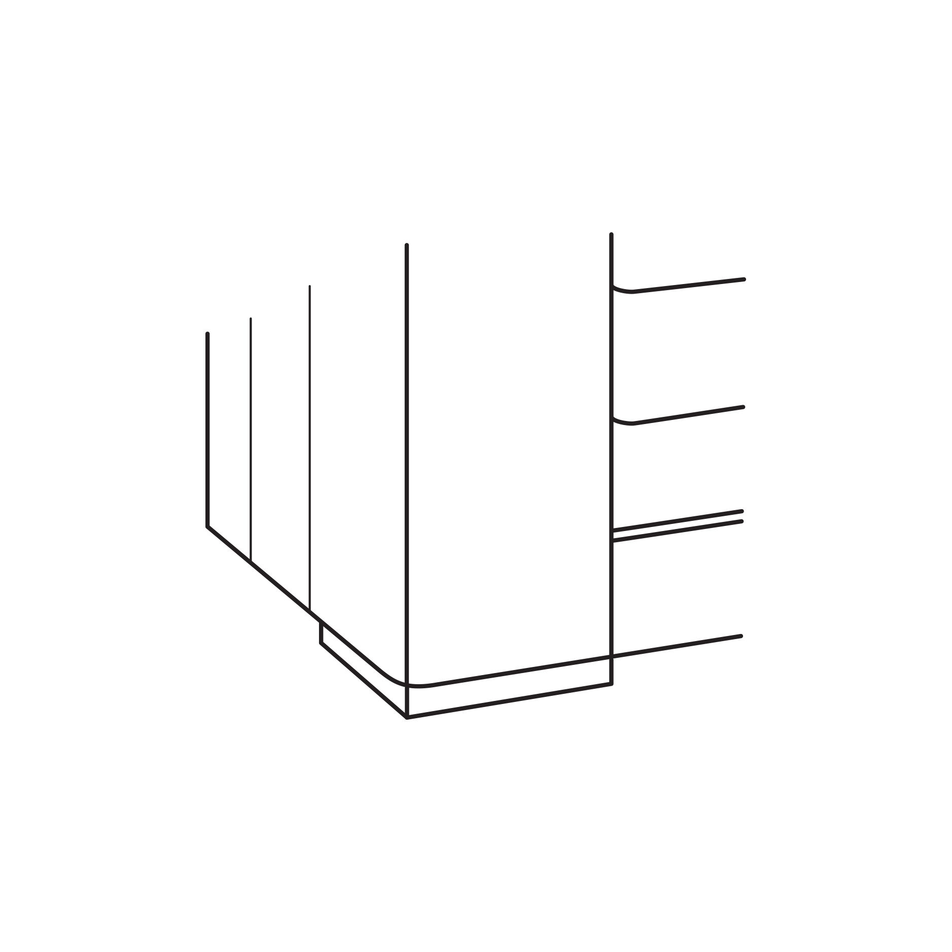Uph w/ Border Wide Block Foot