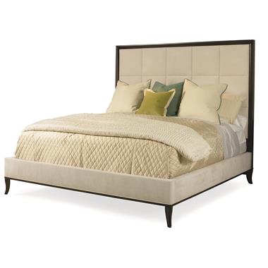 Tribeca Uph Tall HB (Block) Bed - Queen