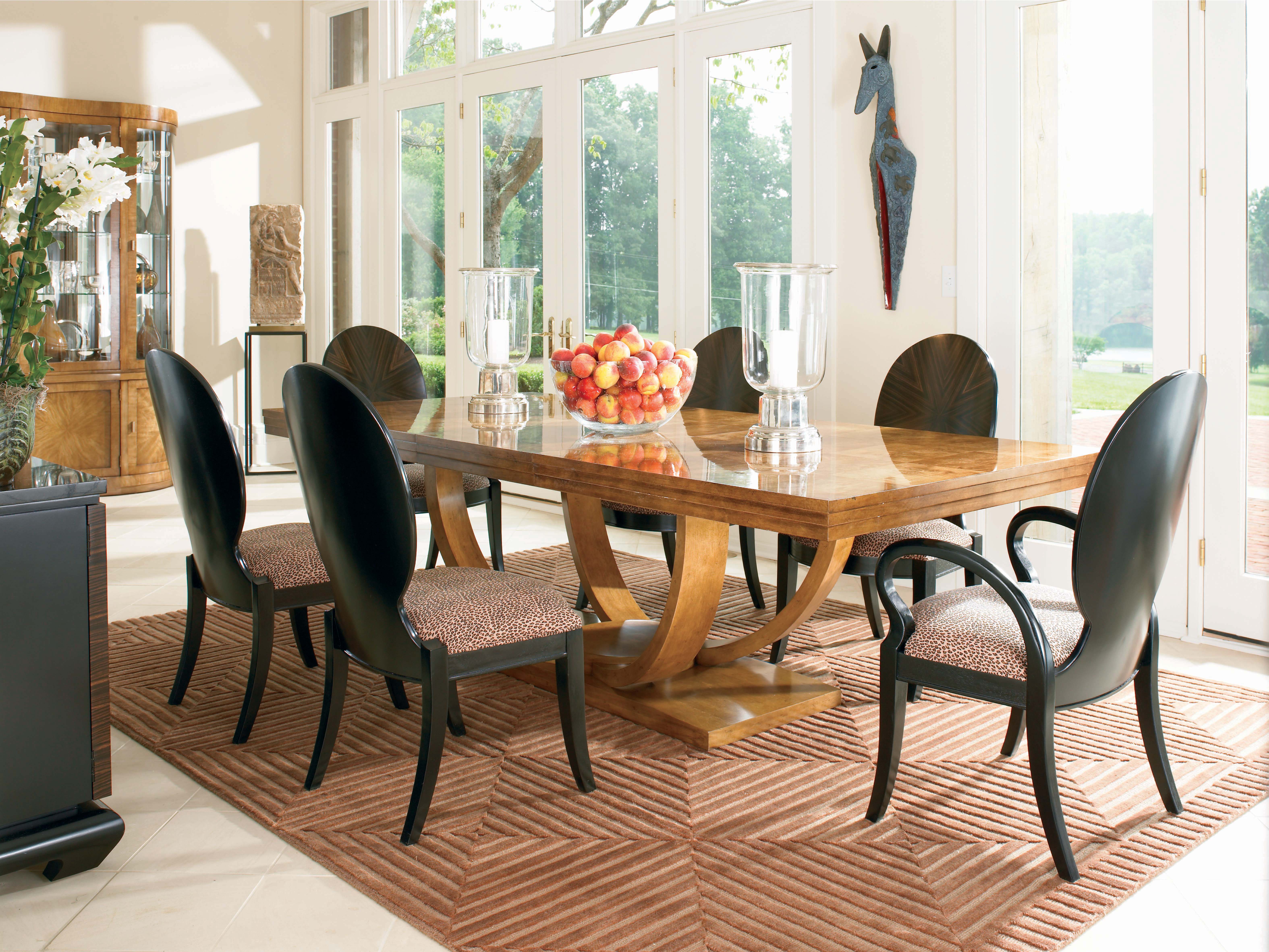 55H 303 Omni Large Rectangular Dining Table Cluster Maple Sable