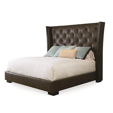 MESA CRESCENT  BED WITH TUFTED UPH HEADBOARD<br>- KING SIZE 6/6 