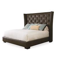MESA CRESCENT  BED WITH TUFTED UPH HEADBOARD<br>- KING SIZE 6/6 