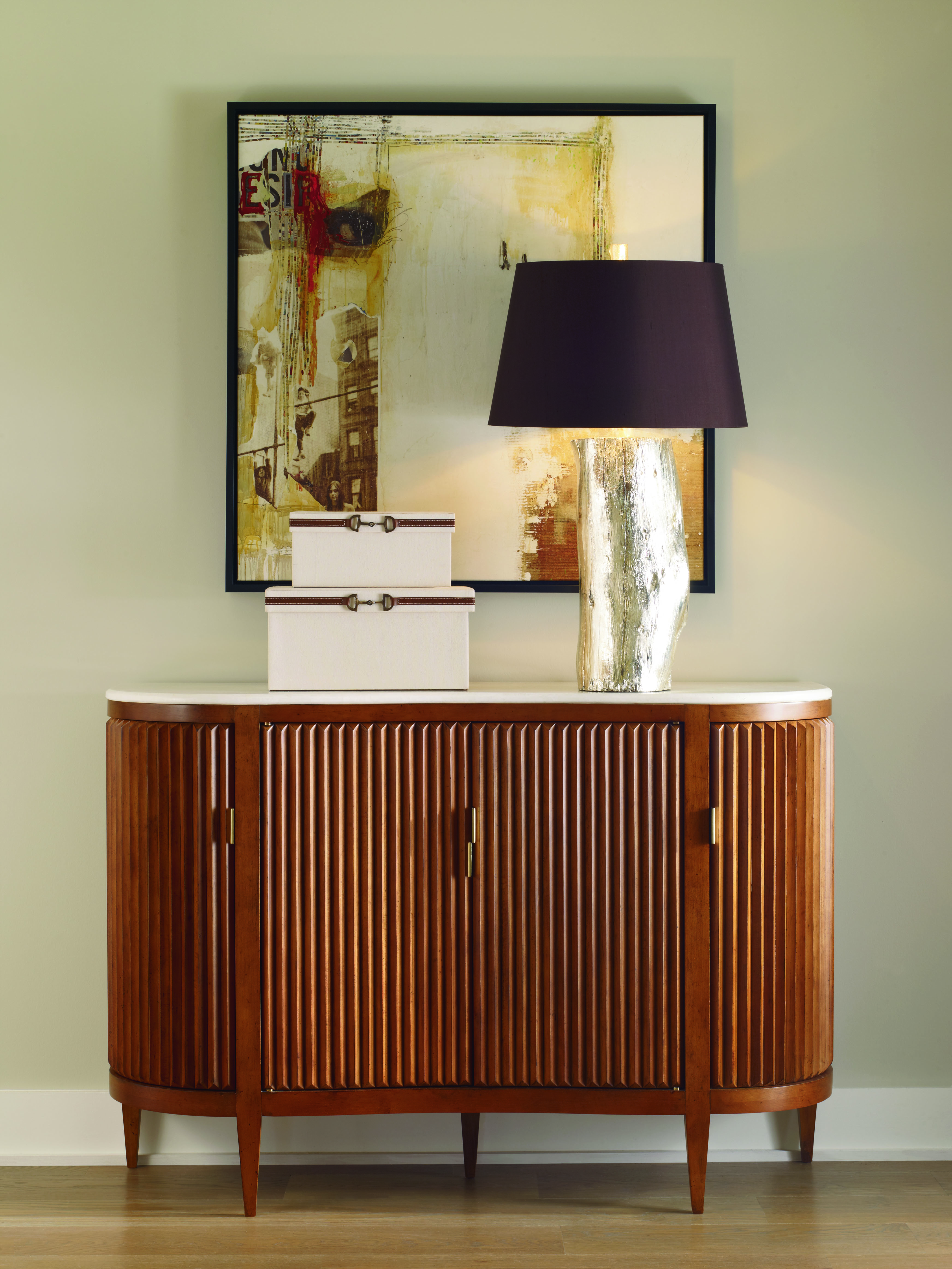 719-704M - Artefact Facets Cabinet With Stone Top