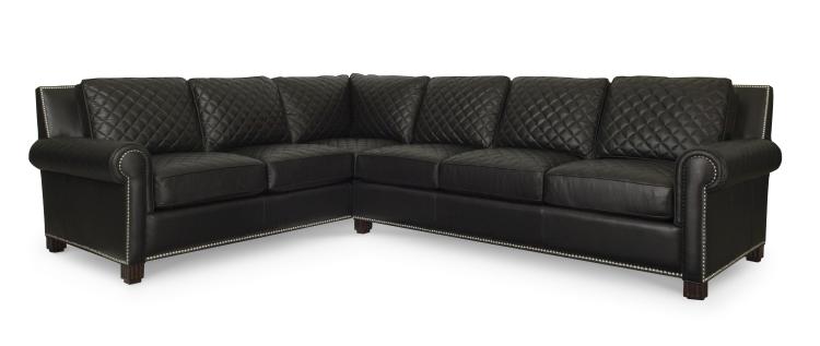 Plr 5742 Black Raf Leather Sofa
