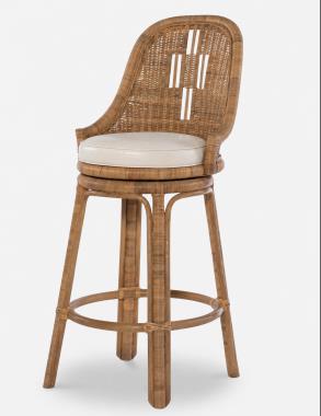 Antibes Upholstered Seat Bar Stool
