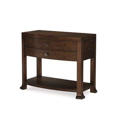 Cline Bowfront Nightstand - Brunette
