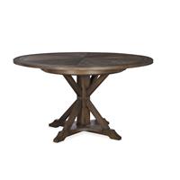 Collin 64" Round Dining Table - Brown Rustic