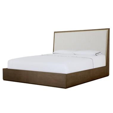 Carino Upholstered Panel Bed King 6/6 - Cocoa
