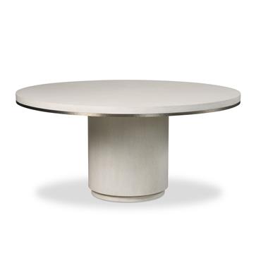 Carino 64" Round Dining Table - Frost