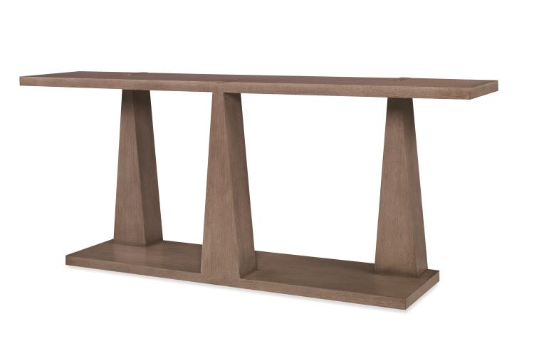 C5h 723 Casa Bella Column Console Table Timber Gray Finish