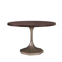 MOLLY SILVER PEDESTAL 54" ROUND DINING TABLE