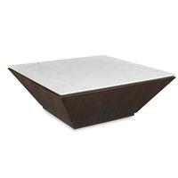 Compositions Cocktail Table with Marble Top
